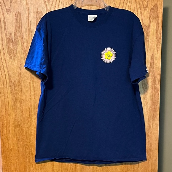 Simply Southern Navy Tee with Yellow Emblem - Picture 1 of 8